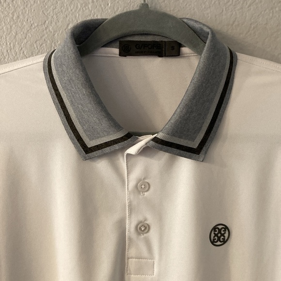G/Fore White Tech Golf Polo - Picture 2 of 4